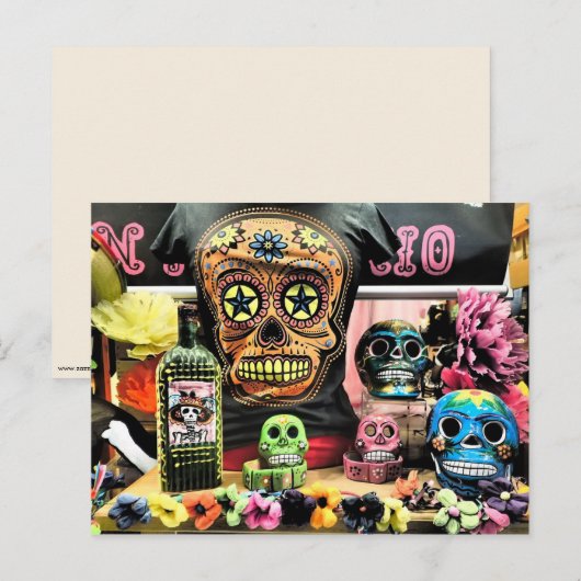 Dag van het dode briefkaart (Voorkant / Achterkant)