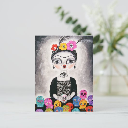 Dag van het dode Briefkaart (Staand voorkant)