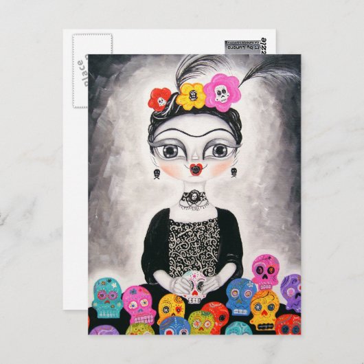 Dag van het dode Briefkaart (Voorkant / Achterkant)