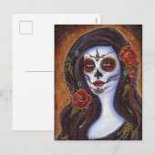 Dag van het dode briefkaart door Renee Lavoie (Voorkant / Achterkant)