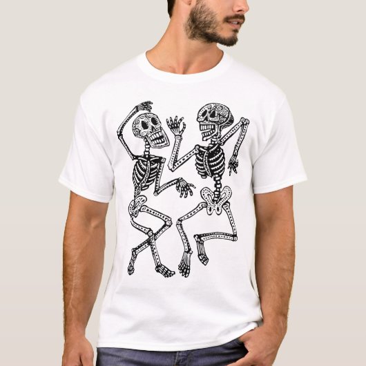 Dag van het Dode - danskelet T-shirt (Voorkant)