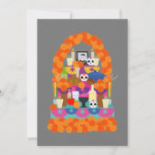 Dag van het dode halloween feest aankondiging (Achterkant)