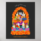 Dag van het dode halloween feest poster (Voorkant)