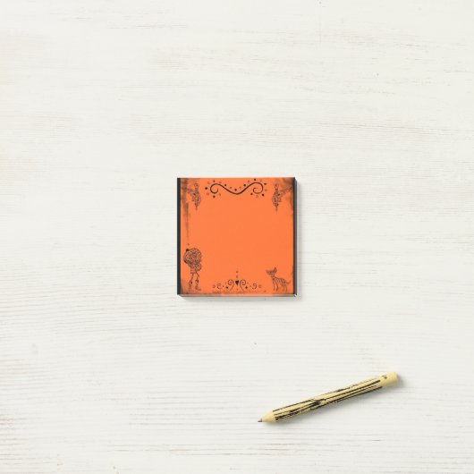 Dag van het dode/Halloween-notitiepad Post-it® Notes (Op bureau)