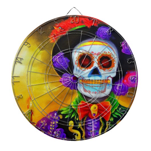 Dag van het Dode Man (1) Dartbord (Voorkant)