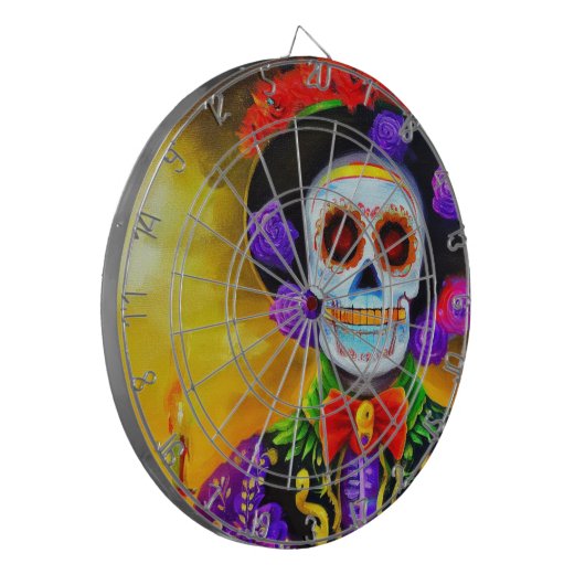 Dag van het Dode Man (1) Dartbord (Voorkant Links)