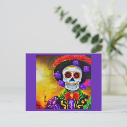 Dag van het Dode Man 1 Feestdagenkaart (Staand voorkant)