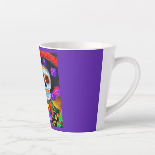 Dag van het Dode Man 1 Latte Mok (Rechts)