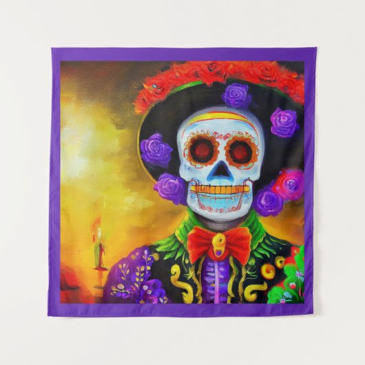 Dag van het Dode Man 1 Wandkleed (Voorkant)