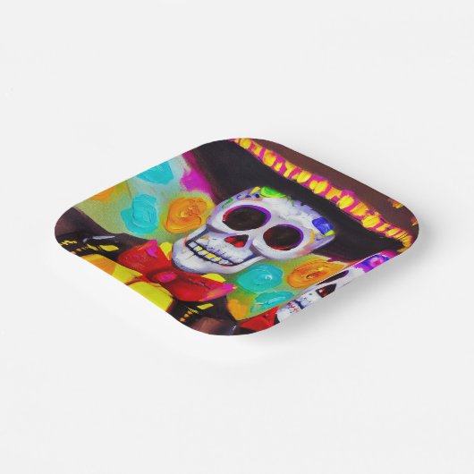 Dag van het Dode Man 2 Papieren Bordje (Gebogen)