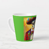 Dag van het Dode Man 3 Latte Mok (Linkerhoek)