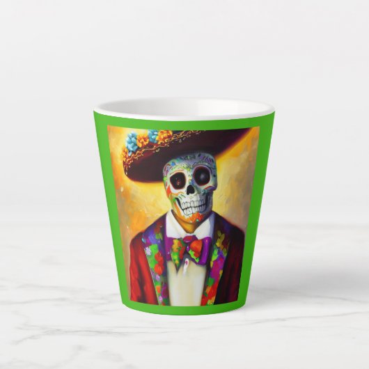 Dag van het Dode Man 3 Latte Mok (Voorkant)