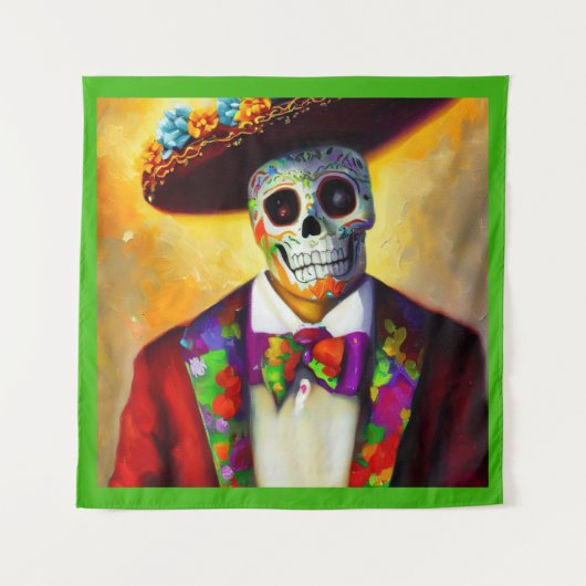 Dag van het Dode Man 3 Wandkleed (Voorkant)