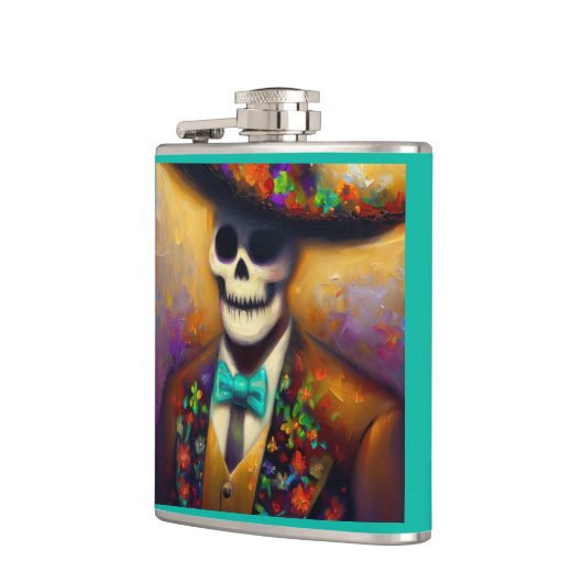 Dag van het Dode Man 4 Heupfles (Links)