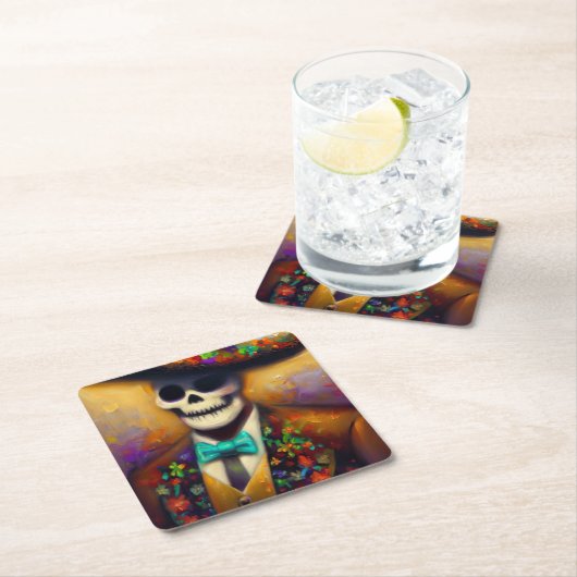 Dag van het Dode Man 4 Kartonnen Onderzetters (Insitu)