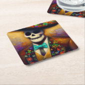 Dag van het Dode Man 4 Kartonnen Onderzetters (Schuin)