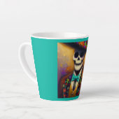 Dag van het Dode Man 4 Latte Mok (Linkerhoek)