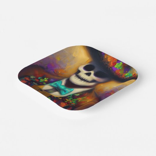 Dag van het Dode Man 4 Papieren Bordje (Gebogen)