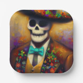 Dag van het Dode Man 4 Papieren Bordje (Voorkant)