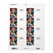Dag van het dode masker etiket (Full Sheet)