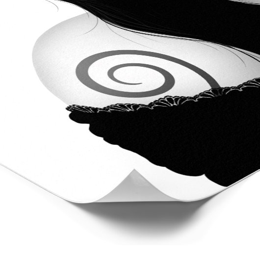 Dag van het dode meisje met Rozen White Poster (Hoek)