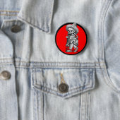 Dag van het dode motief 5 ronde button 5,7 cm (In situ)