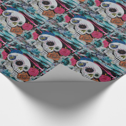 Dag van het dode omslagpapier cadeaupapier (Hoek)