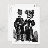 Dag van het dode paar briefkaart (Voorkant / Achterkant)