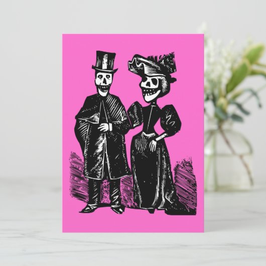 Dag van het dode paar kaart (Staand voorkant)