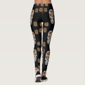 Dag van het dode patroon leggings (Achterkant)