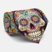 Dag van het dode patroon stropdas (Opgerold)