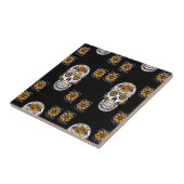 Dag van het dode patroon tegeltje (Zijkant)