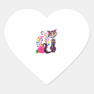 Dag van het dode Shirt - suikerkatoendia de l Hart Sticker