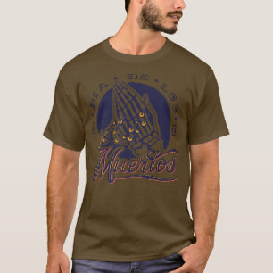 Dag van het dode skelet Hands Cross Prayer Meico C T-shirt