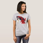 Dag van het dode skelet met Rozen T-shirt (Voorkant volledig)