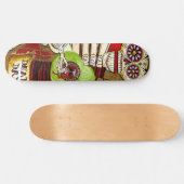 Dag van het dode skelet persoonlijk skateboard (Horizontaal)