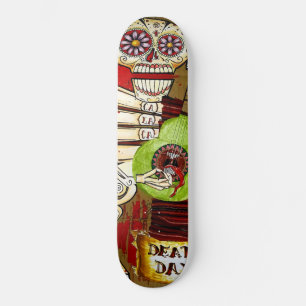 Dag van het dode skelet persoonlijk skateboard