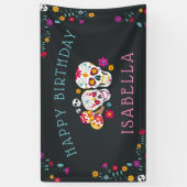 Dag van het dode thema Persoonlijke verjaardag Spandoek (Verticaal)