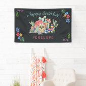 Dag van het dode thema Persoonlijke verjaardag Spandoek (Insitu)