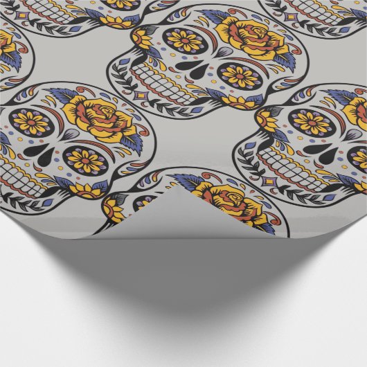 Dag van het dode verpakkingspapier cadeaupapier (Hoek)