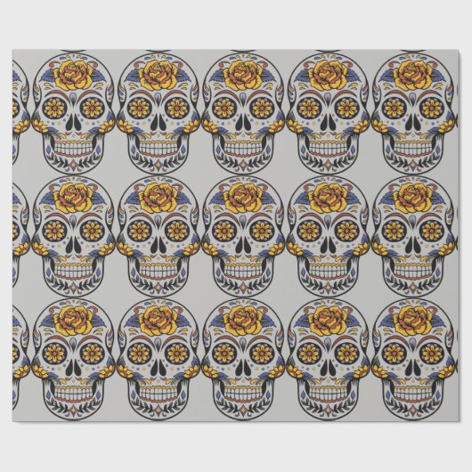 Dag van het dode verpakkingspapier cadeaupapier (Vlak)