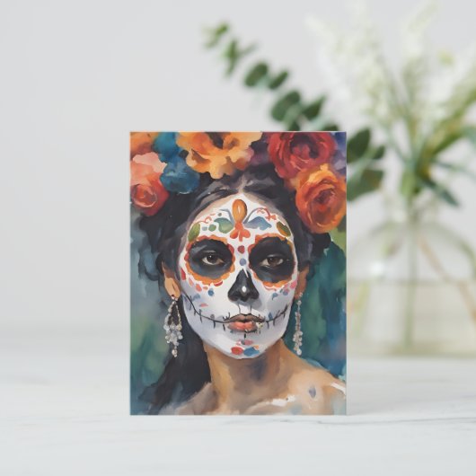 Dag van het Dode Vrouw Briefkaart (Staand voorkant)