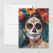 Dag van het Dode Vrouw Briefkaart (Voorkant / Achterkant)