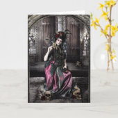 Dag van het dode Wenskaart Kaart (Gele Bloem)