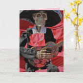 dag van het dode wenskaart kaart (Gele Bloem)