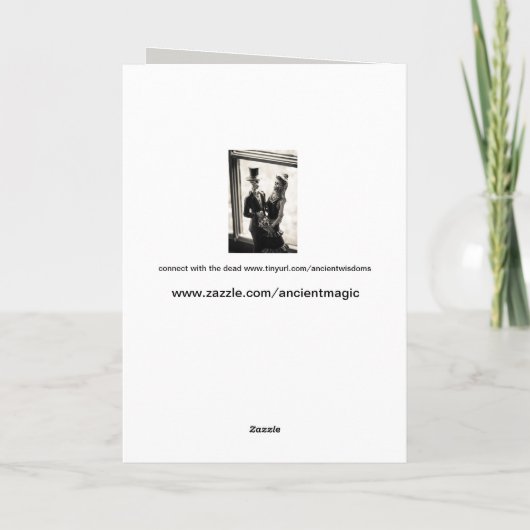 dag van het dode wenskaart kaart (Achterkant)