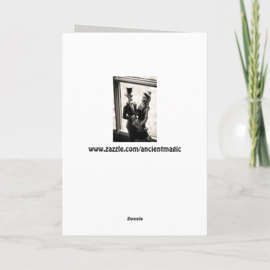 dag van het dode wenskaart kaart (Achterkant)