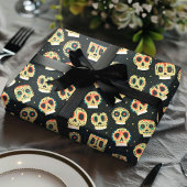 Dag van het donkerdonkerkleurige patroon van de sc cadeaupapier