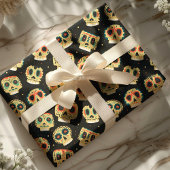 Dag van het donkerdonkerkleurige patroon van de sc cadeaupapier