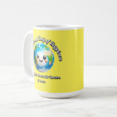 Dag van het geluk. Geluk kent geen grenzen. Koffiemok (Voorkant links)